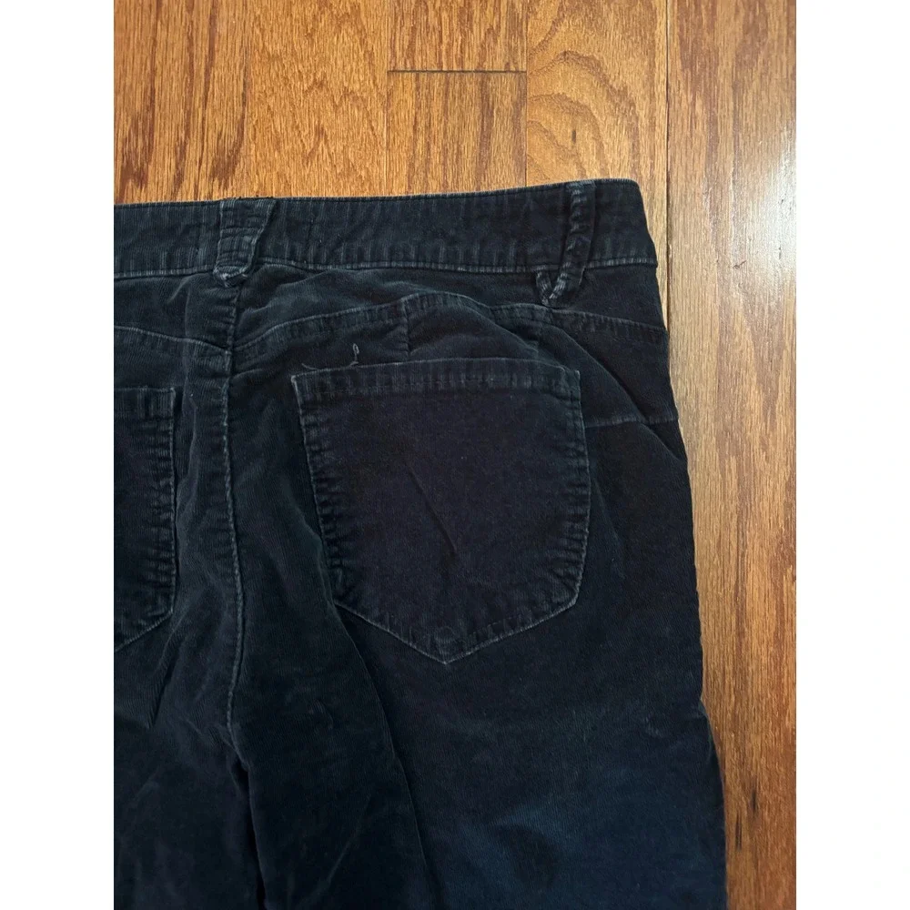 Democracy Ab Solution‎ Dark Gray Corduroy Straight Leg Jeans Size 12P